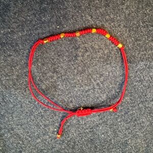 Red Braided Cord Bracelet from Rustic Cuff